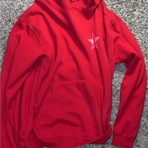 Jeffree Star Red Sweater with Pink Star oversized unisex